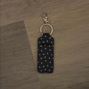 Chap stick key chain holder